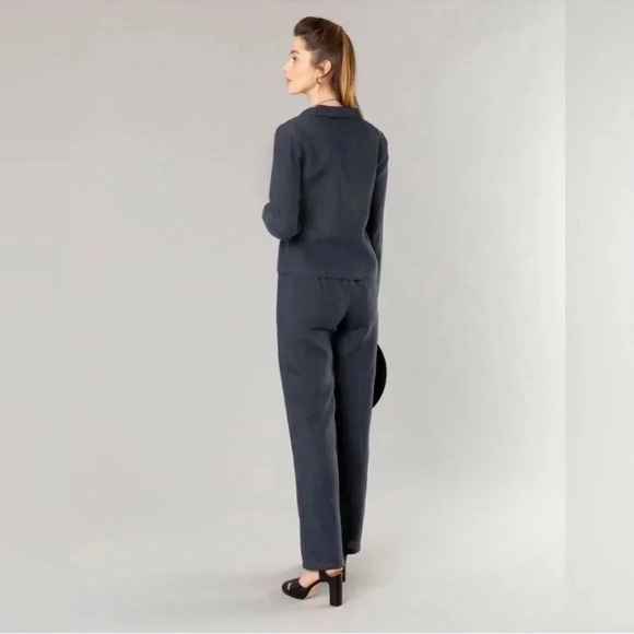 Agnes B dark grey linen New Cubana shacket 42/10 - Picture 15 of 15